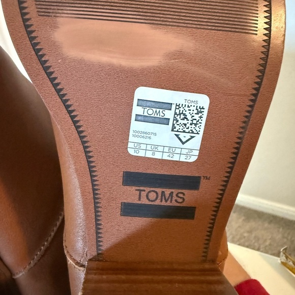 TOM'S Carpe Diem leather woman’s Boots Size 10 - Picture 4 of 8